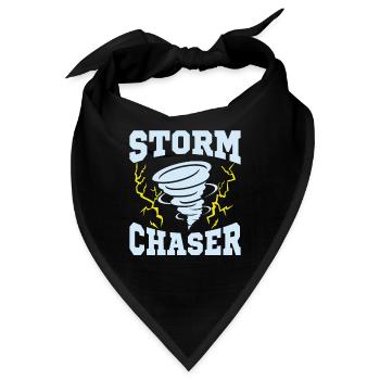Storm Chaser Meteorologist Meteorology - Bandana - Schwarz - Vorne