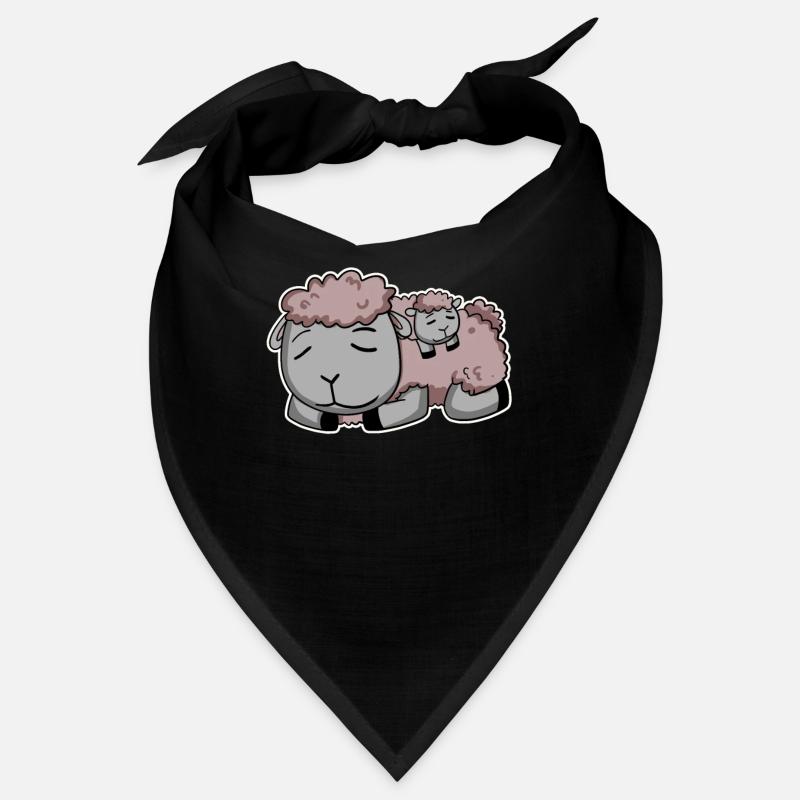 Moutons avec bébé moutons Bandana