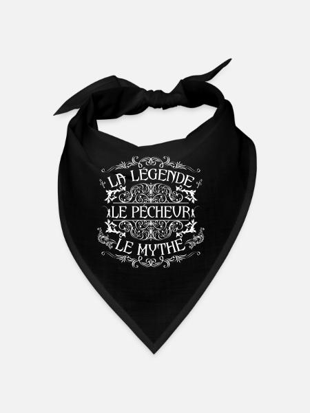 Pecheur | meilleur Pecheur | la légende le mythe - Bandana - noir