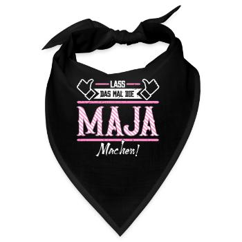 Maja Geschenkidee Geschenk Geburtstag - Bandana - Schwarz - Vorne