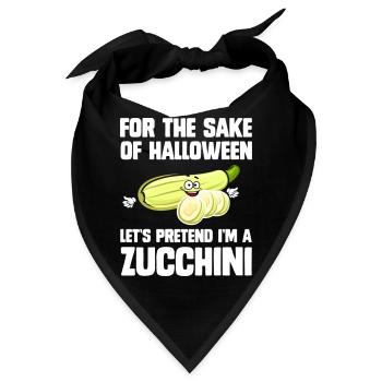 For The Sake Of Halloween Let's Pretent - Bandana - Schwarz - Vorne