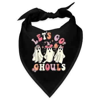 Let's Go Ghouls - Bandana - Schwarz - Vorne
