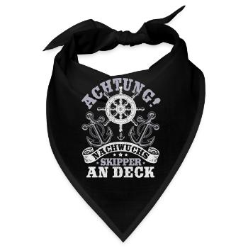 Nachwuchs Skipper segelschule Ostsee Helgoland - Bandana - Schwarz - Vorne