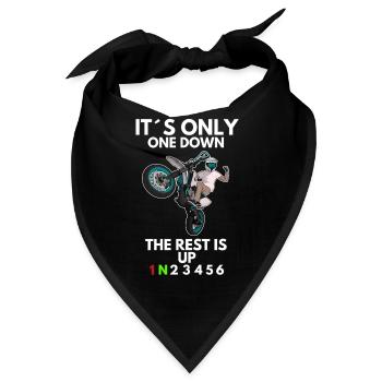Supermoto / Supermotard / Supermoto Wheelie Biker - Bandana - Schwarz - Vorne