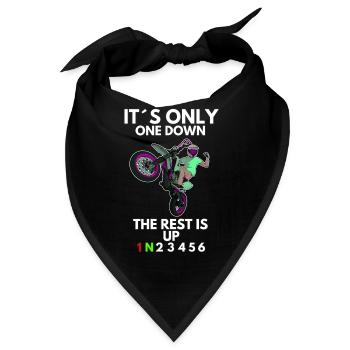 Supermoto / Supermotard / Supermoto Wheelie Biker - Bandana - Schwarz - Vorne