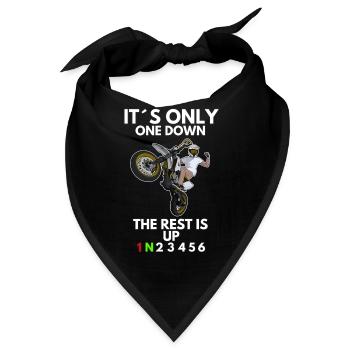 Supermoto / Supermotard / Supermoto Wheelie Biker - Bandana - Schwarz - Vorne