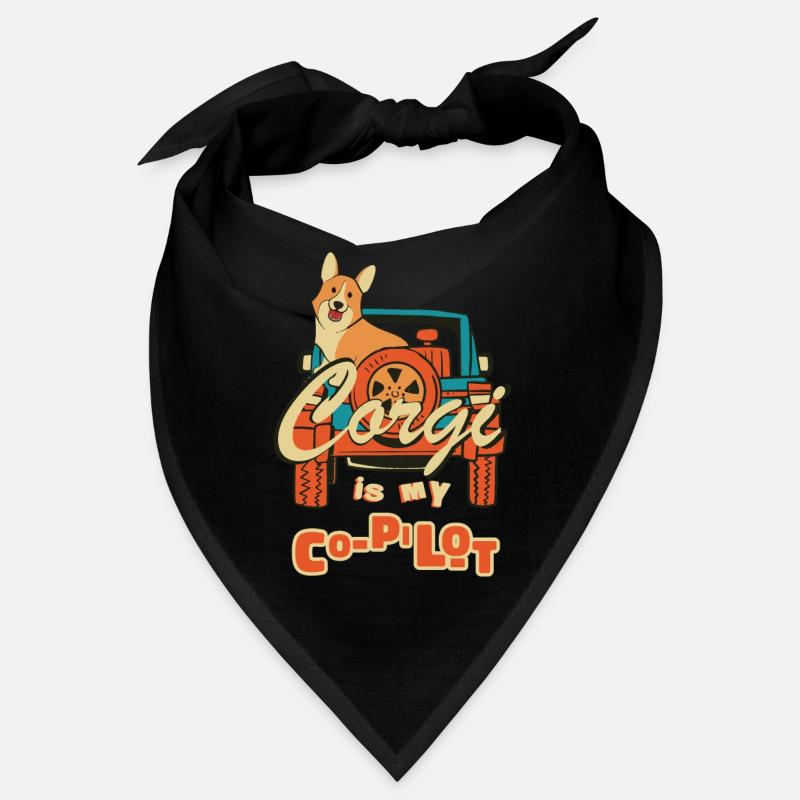 Corgi Ist Mein Co-Pilot-Assistent-Freund-Haustier Bandana