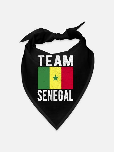 Drapeau du Sénégal - Bandana - noir
