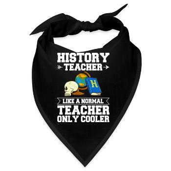 Geschichte Lehrer Lektion Professor Historiker - Bandana - Schwarz - Vorne
