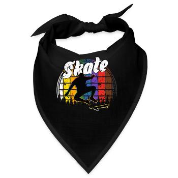 Skateboard Freestyle - Bandana - Schwarz - Vorne