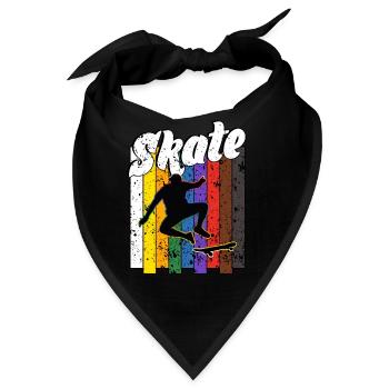 Skateboard Freestyle - Bandana - Schwarz - Vorne