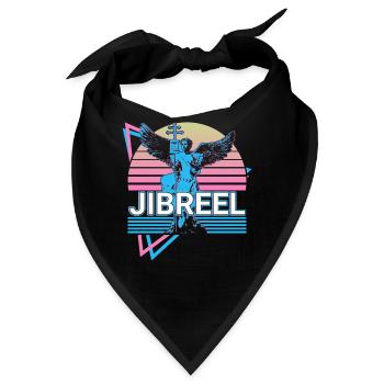 Jibrael Erzengel Retro - Bandana - Schwarz - Vorne