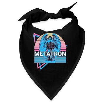 Metatron Erzengel Retro - Bandana - Schwarz - Vorne