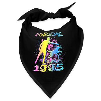 Awesome since 1995. Agility, Hundetraining - Bandana - Schwarz - Vorne