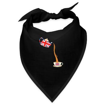 United Kingdom UK England Grossbritannien Geschenk - Bandana - Schwarz - Vorne