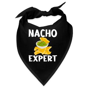 Nacho Lover Nacho Geschenk Mexikanisches Essen - Bandana - Schwarz - Vorne