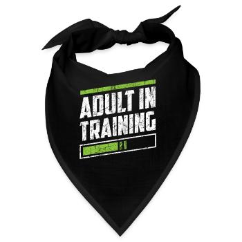Erwachsener In Ausbildung Erwachsen Geburtstag - Bandana - Schwarz - Vorne