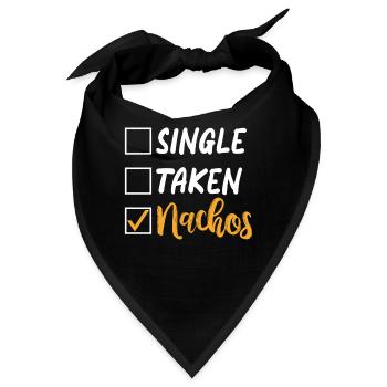 Nacho Lover Nacho Geschenk Mexikanisches Essen - Bandana - Schwarz - Vorne