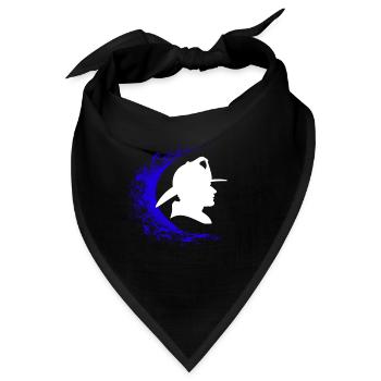 Feuerwehrmann - Bandana - Schwarz - Vorne