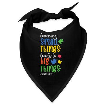 Learning small Things lead To Big Things - Bandana - Schwarz - Vorne