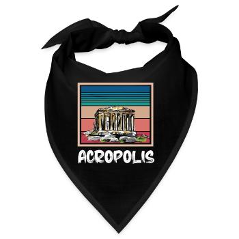 Griechenland Akropolis griechische Stadt Ruine Ath - Bandana - Schwarz - Vorne