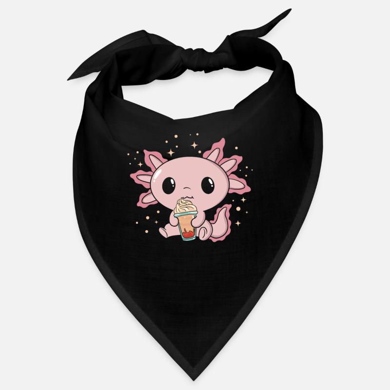 Axolotl Coffee Lover Pumpkin Spice Latte Axolotl Bandana
