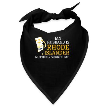 Nichts macht mir Angst Rhode Islander Ehemann - Bandana - Schwarz - Vorne