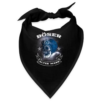Böser alter Mann - Bandana - Schwarz - Vorne