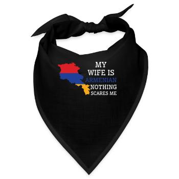 Nichts macht mir Angst Armenische Frau Armenien - Bandana - Schwarz - Vorne