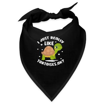 Schildkröte Turtle Meer Meeresbewohner Geschenk - Bandana - Schwarz - Vorne