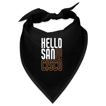 San Francisco - Bandana - Schwarz - Vorne