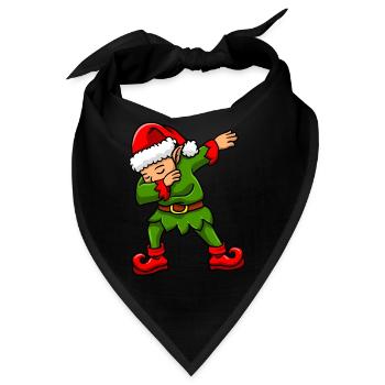 Dabbing Elfe - Bandana - Schwarz - Vorne