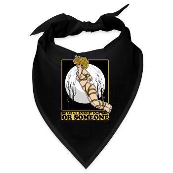EROTIC SEXY SHIBARI BONDAGE BOUND GIRL MOON - Bandana - Schwarz - Vorne