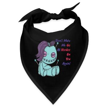 Go Voodoo On You Zombie Voodoo Puppe Halloween Hex - Bandana - Schwarz - Vorne