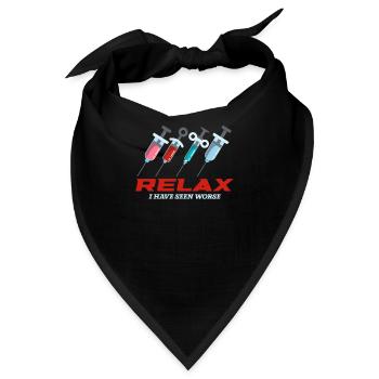 Krankenschwester Krankenpflege Klinik Sanitäter - Bandana - Schwarz - Vorne