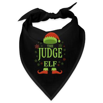 Richter Weihnachtself - Bandana - Schwarz - Vorne