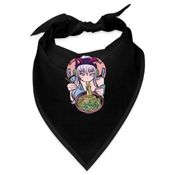 Anime Anime Manga Anime Mädchen - Bandana - Schwarz - Vorne