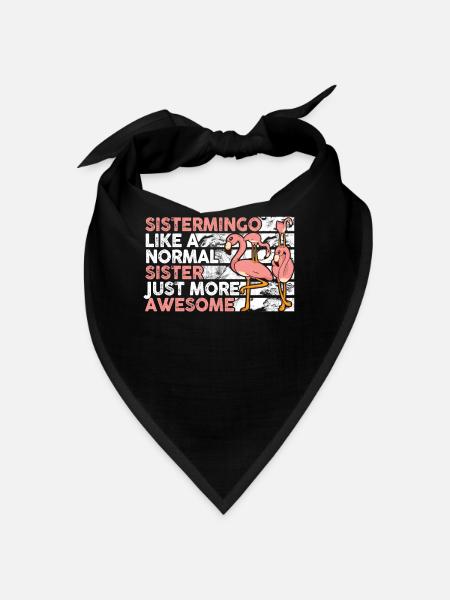Sistermingo Like Normal Sister Flamingo - Bandana - Schwarz