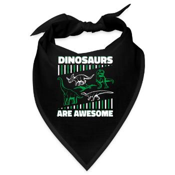 Dinosaurier Erwachsener Dinosaurier - Bandana - Schwarz - Vorne