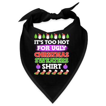 Ugly Christmas - Bandana - Schwarz - Vorne