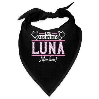 Luna Geschenkidee Geschenk Geburtstag - Bandana - Schwarz - Vorne