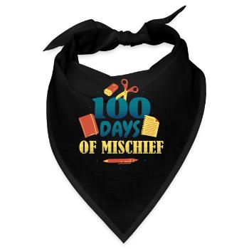 Bücher Stift 100. Tag des Unfugs 100 Tage Schule - Bandana - Schwarz - Vorne