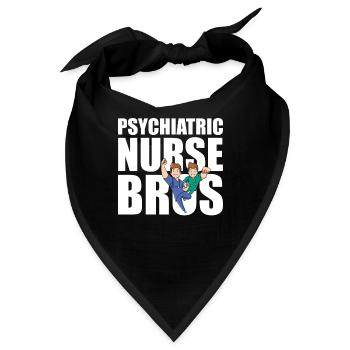 Krankenschwester - Bandana - Schwarz - Vorne