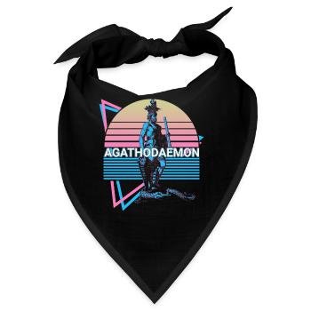 Agathodaemon Griechischer Gott Antike griechische - Bandana - Schwarz - Vorne