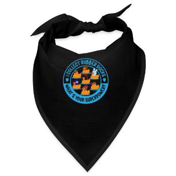 Gummiente Gummienten Entenliebhaber Badezimmer - Bandana - Schwarz - Vorne