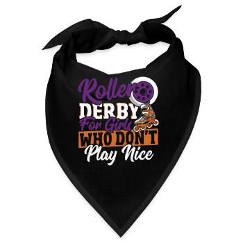 Rollschuhlaufen Roller-Derby Rollschuhlaufen Rolle - Bandana - Schwarz - Vorne