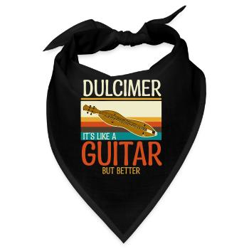 Dulcimer Instrument - Bandana - Schwarz - Vorne
