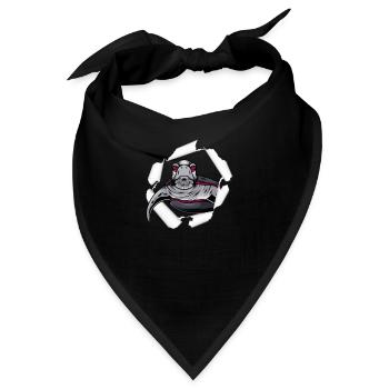 Schildkröte Turtle Meer Meeresbewohner Geschenk - Bandana - Schwarz - Vorne