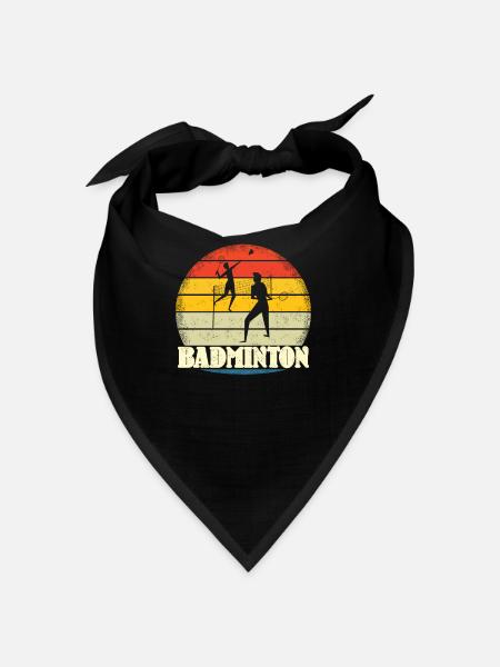 Badminton Player Gift Idea Design - Bandana - black
