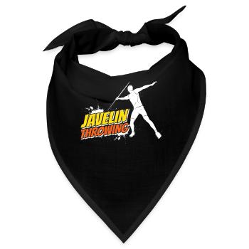 Speerwerfen Speerwerfer Speerwurf Speer - Bandana - Schwarz - Vorne